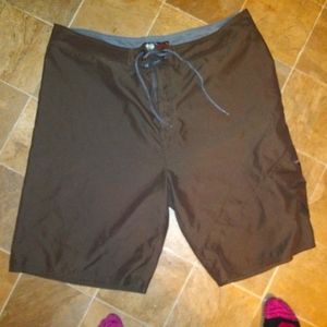 Brown Under Armour Swim Shorts